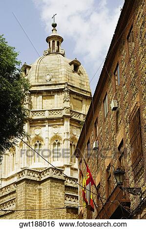 Low angle view of a cathedral, Cathedral Of Toledo, Toledo, Spain View Large Photo Image Stock Photograph - Low angle view of a cathedral, Cathedral Of Toledo, Toledo, Spain. Fotosearch