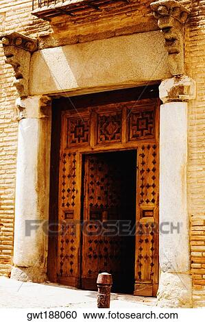 Open door of a building, Toledo, Spain View Large Photo Image Stock Image - Open door of a building, Toledo, Spain. Fotosearch