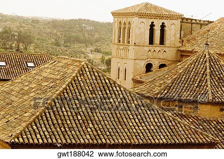 Rooftops of buildings, Toledo, Spain View Large Photo Image Stock Image - Rooftops of buildings, Toledo, Spain. Fotosearch