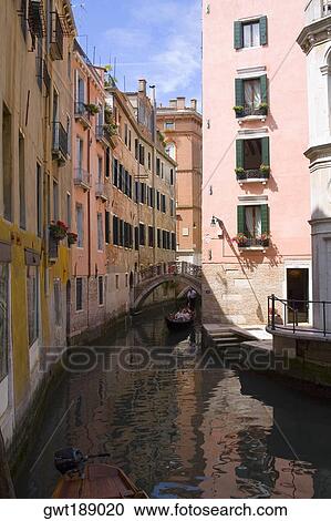 Buildings along a canal, Venice, Italy View Large Photo Image Stock Image - Buildings along a canal, Venice, Italy. Fotosearch