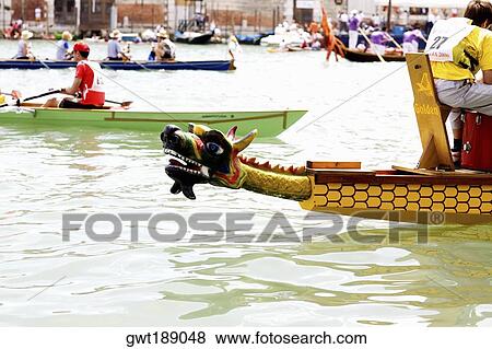 Gondolas in a canal, Regatta Storica, Venice, Italy View Large Photo Image Stock Photo - Gondolas in a canal, Regatta Storica, Venice, Italy. Fotosearch