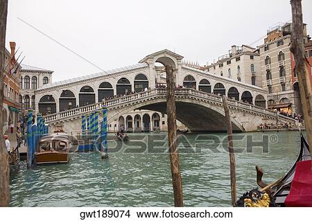 Group of people on the bridge, Rialto Bridge, Grand Canal, Venice, Italy View Large Photo Image Picture - Group of people on the bridge, Rialto Bridge, Grand Canal, Venice, Italy. Fotosearch