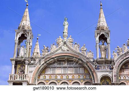 High section view of a cathedral, St. Mark's Cathedral, Venice, Italy View Large Photo Image Stock Image - High section view of a cathedral, St. Mark's Cathedral, Venice, Italy. Fotosearch