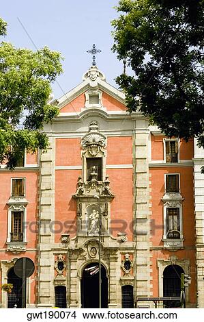 Facade of a church, Madrid, Spain View Large Photo Image Picture - Facade of a church, Madrid, Spain. Fotosearch