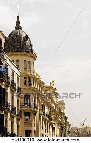 Low angle view of a building, Madrid, Spain View Large Photo Image Stock Image - Low angle view of a building, Madrid, Spain. Fotosearch