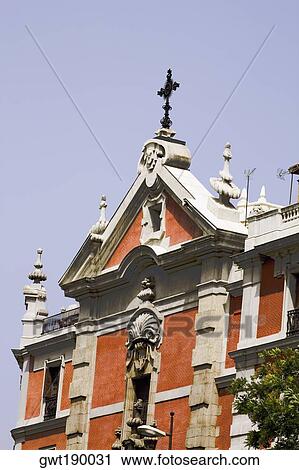 Low angle view of a church, Madrid, Spain View Large Photo Image Stock Image - Low angle view of a church, Madrid, Spain. Fotosearch
