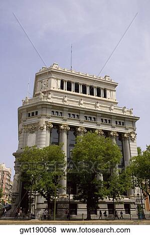 Trees in front of a building, Madrid, Spain View Large Photo Image Stock Photo - Trees in front of a building, Madrid, Spain. Fotosearch