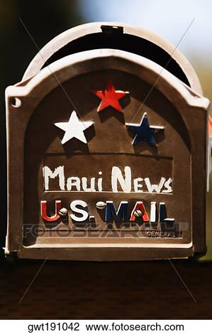 Close-up of a mailbox, Twin Falls, Maui, Hawaii Islands, USA View Large Photo Image Stock Image - Close-up of a mailbox, Twin Falls, Maui, Hawaii Islands, USA. Fotosearch