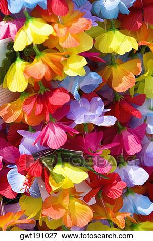 Close-up of artificial flowers View Large Photo Image Stock Photo - Close-up of artificial flowers. Fotosearch
