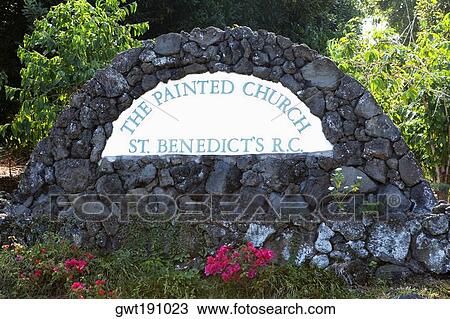 Text written on a wall outside a church, St. Benedict's Catholic Church, Honaunau, Hawaii Islands, USA View Large Photo Image Stock Image - Text written on a wall outside a church, St. Benedict's Catholic Church, Honaunau, Hawaii Islands, USA. Fotosearch