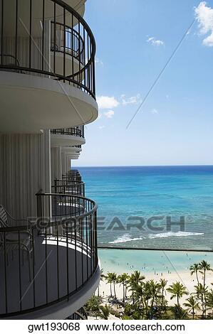 Building on the beach, Waikiki Beach, Honolulu, Oahu, Hawaii Islands, USA View Large Photo Image Stock Photo - Building on the beach, Waikiki Beach, Honolulu, Oahu, Hawaii Islands, USA. Fotosearch