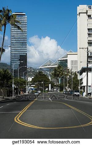 Buildings in a city, Honolulu, Oahu, Hawaii Islands, USA View Large Photo Image Picture - Buildings in a city, Honolulu, Oahu, Hawaii Islands, USA. Fotosearch