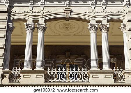 Stock Image - Low angle view of a building, State Capitol Building, Iolani Palace, Honolulu, Oahu, Hawaii Islands, USA. Fotosearch