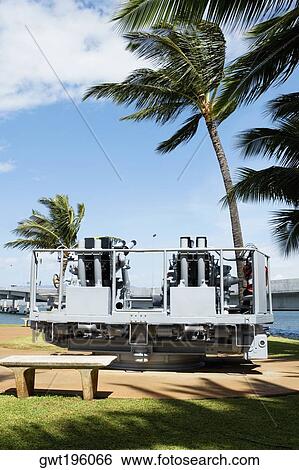 Artillery cannon in a park, Pearl Harbor, Honolulu, Oahu, Hawaii Islands, USA View Large Photo Image Stock Photograph - Artillery cannon in a park, Pearl Harbor, Honolulu, Oahu, Hawaii Islands, USA. Fotosearch