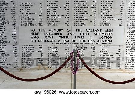 Barricade in front of a monument, USS Arizona Memorial, Pearl Harbor, Honolulu, Oahu, Hawaii Islands, USA View Large Photo Image Stock Photograph - Barricade in front of a monument, USS Arizona Memorial, Pearl Harbor, Honolulu, Oahu, Hawaii Islands, USA. Fotosearch