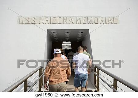 Group of people entering in a memorial building, Pearl Harbor, Honolulu, Oahu, Hawaii Islands, USA View Large Photo Image Stock Image - Group of people entering in a memorial building, Pearl Harbor, Honolulu, Oahu, Hawaii Islands, USA. Fotosearch