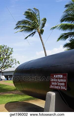 Torpedo sculpture in a park, Pearl Harbor, Honolulu, Oahu, Hawaii Islands, USA View Large Photo Image Stock Image - Torpedo sculpture in a park, Pearl Harbor, Honolulu, Oahu, Hawaii Islands, USA. Fotosearch