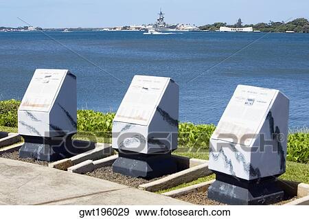 War memorials at a harbor, USS Arizona Memorial, Pearl Harbor, Honolulu, Oahu, Hawaii Islands, USA View Large Photo Image Stock Photo - War memorials at a harbor, USS Arizona Memorial, Pearl Harbor, Honolulu, Oahu, Hawaii Islands, USA. Fotosearch