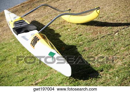 High angle view of a kayak in a park, Honolulu, Oahu, Hawaii Islands, USA View Large Photo Image Picture - High angle view of a kayak in a park, Honolulu, Oahu, Hawaii Islands, USA. Fotosearch