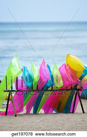 Inflatable rafts on the beach, Waikiki Beach, Honolulu, Oahu, Hawaii Islands, USA View Large Photo Image Stock Photo - Inflatable rafts on the beach, Waikiki Beach, Honolulu, Oahu, Hawaii Islands, USA. Fotosearch