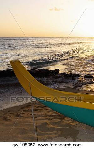 Canoe on the beach, Waikiki Beach, Honolulu, Oahu, Hawaii Islands, USA View Large Photo Image Stock Image - Canoe on the beach, Waikiki Beach, Honolulu, Oahu, Hawaii Islands, USA. Fotosearch