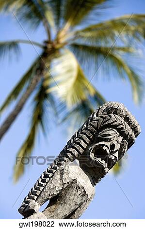 Low angle view of a tiki torch, City Of Refuge, Kona Coast, Puuhonua O Honaunau National Historical Park, Big Island, Hawaii Islands, USA View Large Photo Image Stock Image - Low angle view of a tiki torch, City Of Refuge, Kona Coast, Puuhonua O Honaunau National Historical Park, Big Island, Hawaii Islands, USA. Fotosearch