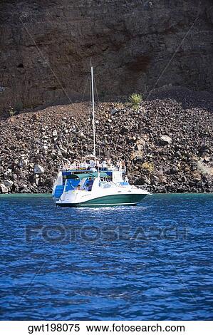 Tourboat in the sea, Captain Cook's Monument, Kealakekua Bay, Kona Coast, Big Island, Hawaii islands, USA View Large Photo Image Stock Photography - Tourboat in the sea, Captain Cook's Monument, Kealakekua Bay, Kona Coast, Big Island, Hawaii islands, USA. Fotosearch
