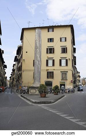 Column in front of a building, Piazza San Felice, Florence, Italy View Large Photo Image Stock Image - Column in front of a building, Piazza San Felice, Florence, Italy. Fotosearch