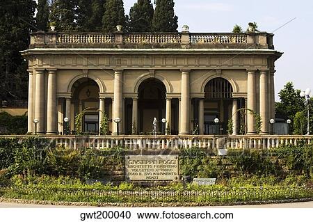 Facade of a building, Piazza Giuseppe Poggi, Florence, Tuscany, Italy View Large Photo Image Stock Image - Facade of a building, Piazza Giuseppe Poggi, Florence, Tuscany, Italy. Fotosearch