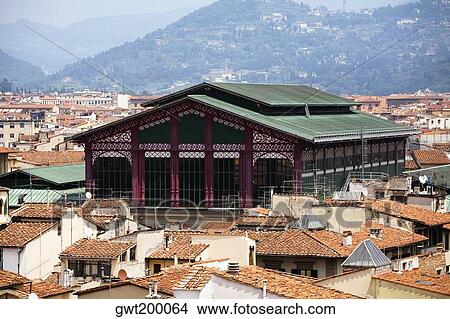 High angle view of buildings in a city, Florence, Tuscany, Italy View Large Photo Image Picture - High angle view of buildings in a city, Florence, Tuscany, Italy. Fotosearch