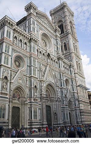 Low angle view of a cathedral, Duomo Santa Maria Del Fiore, Florence, Italy View Large Photo Image Stock Photography - Low angle view of a cathedral, Duomo Santa Maria Del Fiore, Florence, Italy. Fotosearch