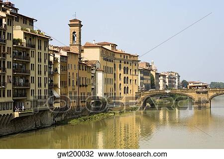 River in front of buildings, Ponte Alle Grazie, Arno River, Florence, Tuscany, Italy View Large Photo Image Stock Image - River in front of buildings, Ponte Alle Grazie, Arno River, Florence, Tuscany, Italy. Fotosearch