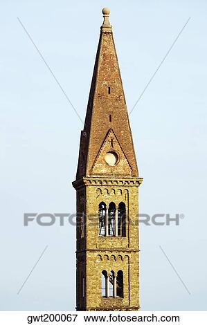 Tower of a church, Florence, Tuscany, Italy View Large Photo Image Stock Photo - Tower of a church, Florence, Tuscany, Italy. Fotosearch
