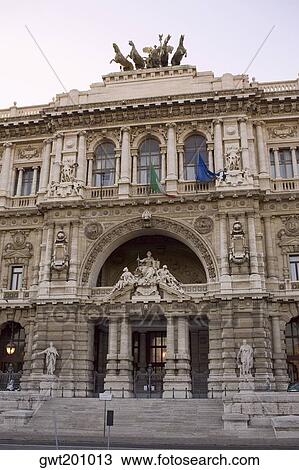 Facade of a palace, Palazzo Di Giustizia, Rome, Italy View Large Photo Image Stock Image - Facade of a palace, Palazzo Di Giustizia, Rome, Italy. Fotosearch