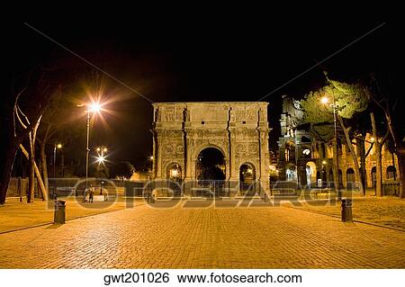Facade of a triumphal arch, Arch Of Constantine, Rome, Italy View Large Photo Image Stock Photograph - Facade of a triumphal arch, Arch Of Constantine, Rome, Italy. Fotosearch