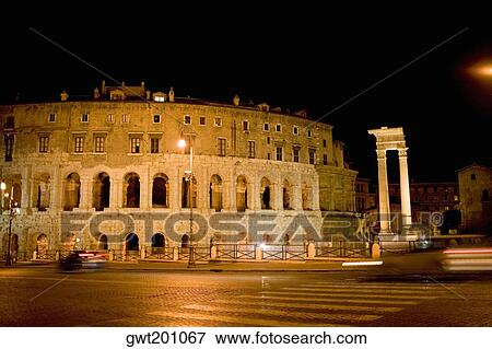 Facade of an amphitheater, Coliseum, Rome, Italy View Large Photo Image Stock Photo - Facade of an amphitheater, Coliseum, Rome, Italy. Fotosearch