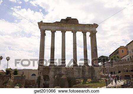 Low angle view of old ruins of columns, Rome, Italy View Large Photo Image Stock Photograph - Low angle view of old ruins of columns, Rome, Italy. Fotosearch