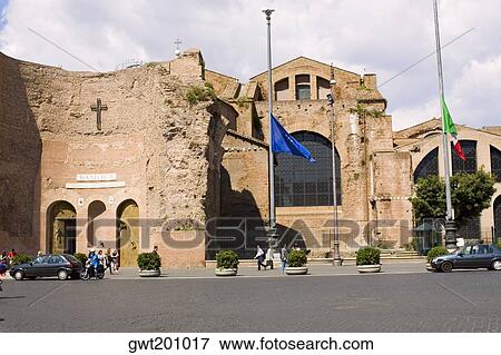 Old ruins of a building, Rome, Italy View Large Photo Image Stock Photo - Old ruins of a building, Rome, Italy. Fotosearch
