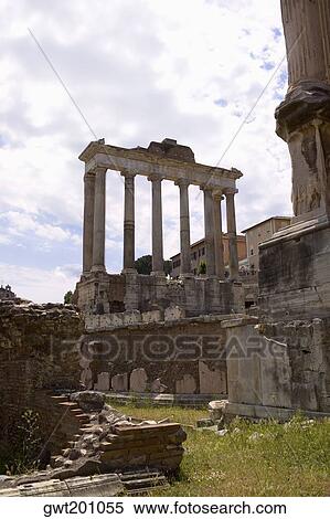 Old ruins of a temple, Faustina Temple, Rome, Italy View Large Photo Image Stock Photography - Old ruins of a temple, Faustina Temple, Rome, Italy. Fotosearch