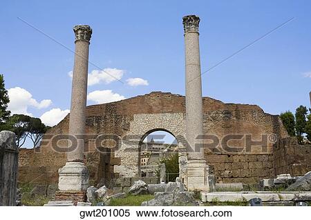 Old ruins of buildings, Rome, Italy View Large Photo Image Stock Photography - Old ruins of buildings, Rome, Italy. Fotosearch