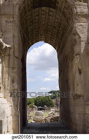 Trees viewed through a triumphal arch, Rome, Italy View Large Photo Image Stock Image - Trees viewed through a triumphal arch, Rome, Italy. Fotosearch