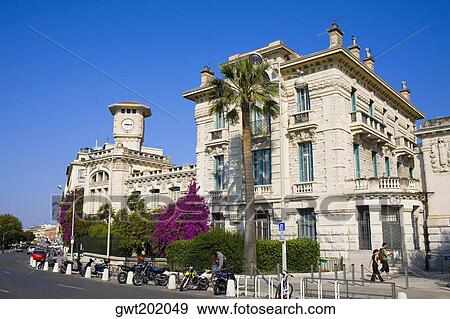 Building at the roadside, Nice, France View Large Photo Image Stock Photo - Building at the roadside, Nice, France. Fotosearch