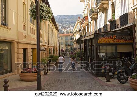 Buildings along the street, Nice, France View Large Photo Image Stock Photo - Buildings along the street, Nice, France. Fotosearch