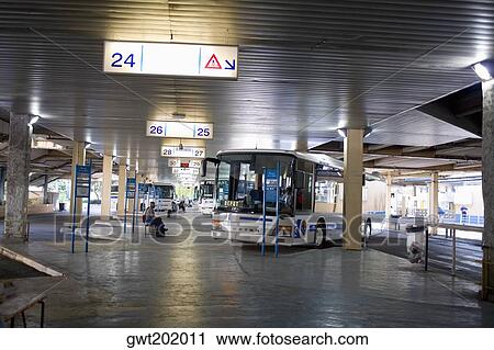 Buses in a bus station, Nice, France View Large Photo Image Stock Image - Buses in a bus station, Nice, France. Fotosearch