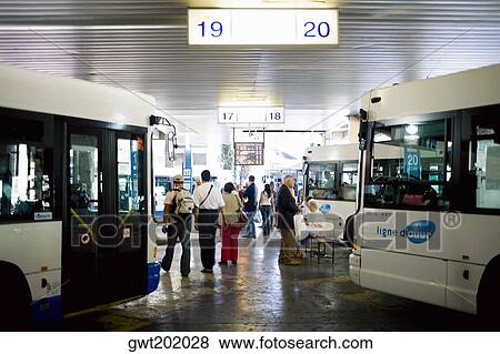 Passenger in a bus station, Nice, France View Large Photo Image Stock Photo - Passenger in a bus station, Nice, France. Fotosearch