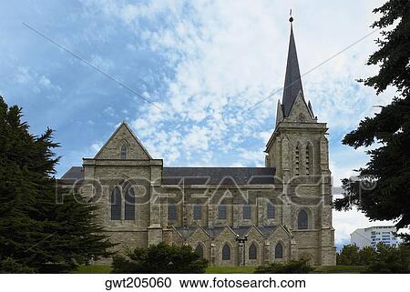 Low angle view of a church, Church of Our Lady Nahuel Huapi, San Carlos De Bariloche, Argentina View Large Photo Image Stock Image - Low angle view of a church, Church of Our Lady Nahuel Huapi, San Carlos De Bariloche, Argentina. Fotosearch