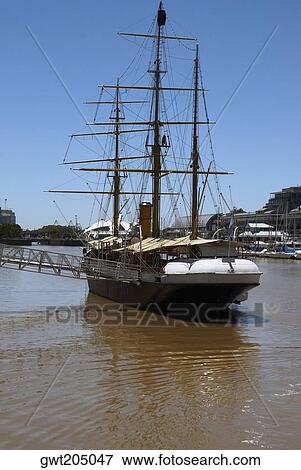 Tall ship in the sea, Corbeta Uruguay, Puerto Madero, Buenos Aires, Argentina View Large Photo Image Stock Photo - Tall ship in the sea, Corbeta Uruguay, Puerto Madero, Buenos Aires, Argentina. Fotosearch