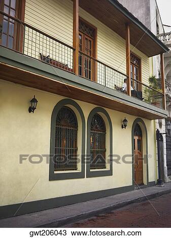 Buildings along a street, Old Panama, Panama City, Panama View Large Photo Image Stock Image - Buildings along a street, Old Panama, Panama City, Panama. Fotosearch