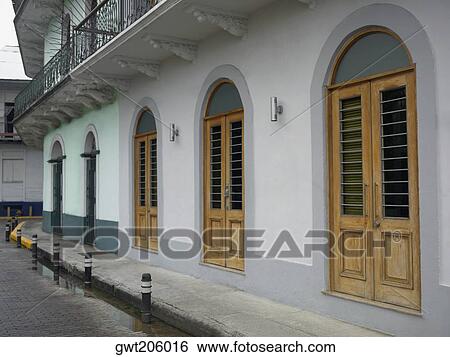 Buildings along a street, Old Panama, Panama City, Panama View Large Photo Image Stock Photograph - Buildings along a street, Old Panama, Panama City, Panama. Fotosearch