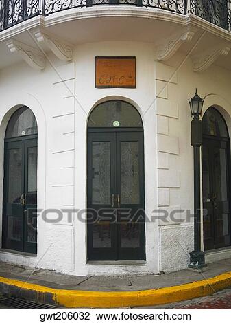 Stock Image - Closed doors of a building, Old Panama, Panama City, Panama. Fotosearch